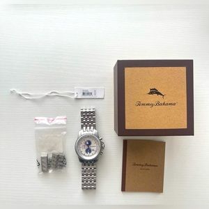 Original Tommy Bahama Paradise Pilot Dual Time Watch - Excellent Condition!